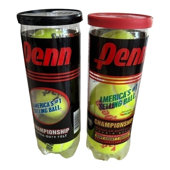 NIB 2 Penn CHAMPIONSHIP Extra-Duty & Regular-Duty Tennis Balls USTA ITF Approved - Picture 1 of 4